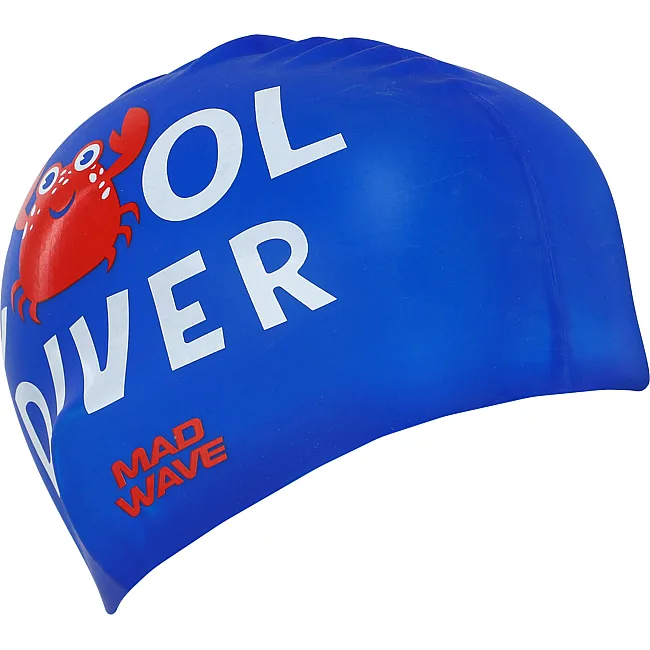 Шапочка для бассейна
 силиконовая юниорская MADWAVE
 Junior COOL DIVER M057310 (Синий)