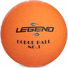 Гумовий м'яч Dodgeball для гри у вишибалу ZELART DB-3284 №3 (Помаранчевий)