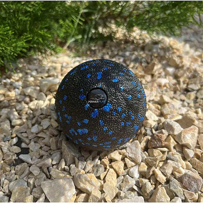 Масажний м'яч PowerPlay PP-4350 Epp Massage Ball (d8) Чорно/Синій