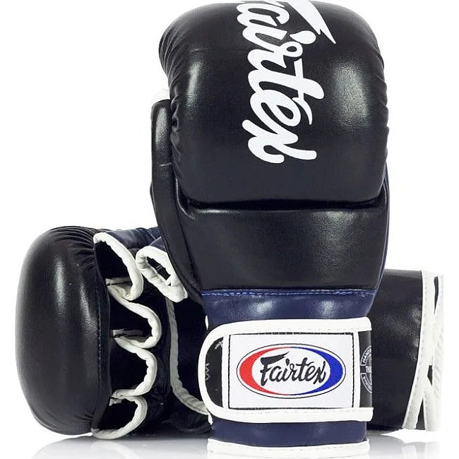 Перчатки греплинговые для ММА Fairtex FGV18 Black/Blue