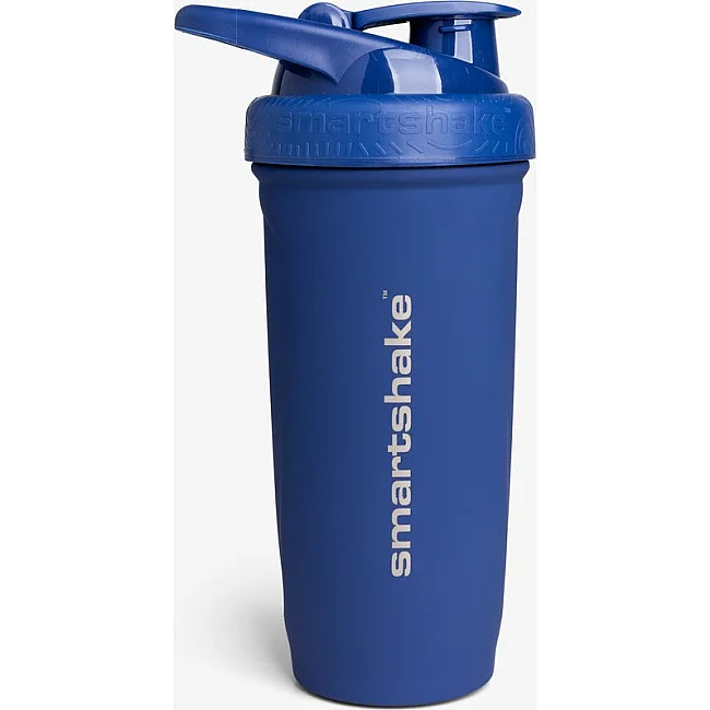 Спортивний шейкер SMARTSHAKE металевий Reforce Stainless Steel 30oz/900ml Navy Blue