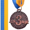 Медаль спортивная с лентой SP-SPORT
 ZIP C-6404 ø4,5см (Золотой)