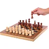 Шахматы шашки нарды 3 в 1 набор настольных игр деревянные ZOOCEN ZC7234
 34см x 34см х 2,5см