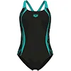 Купальник Arena SWIM PRO BACK GRAPHIC черный, бирюзовый