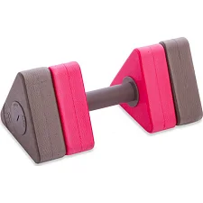 Гантель для аквафитнеса и аквааэробики аква-гантель Aqua Dumbbell MADWAVE Triangle Bar Float M082601 1шт (Серый)