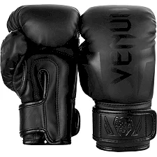 Детские боксерские перчатки Venum Elite Matte Black