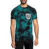 Футболка AFFLICTION Long Road A24543 Teal Lightning Wash