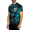 Футболка AFFLICTION Long Road A24543 Teal Lightning Wash