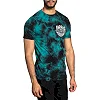 Футболка AFFLICTION Long Road A24543 Teal Lightning Wash