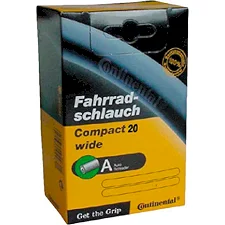 Камера на велосипед CONTINENTAL Compact Tube Wide 20", 50-406->62-406, A34, 160 г