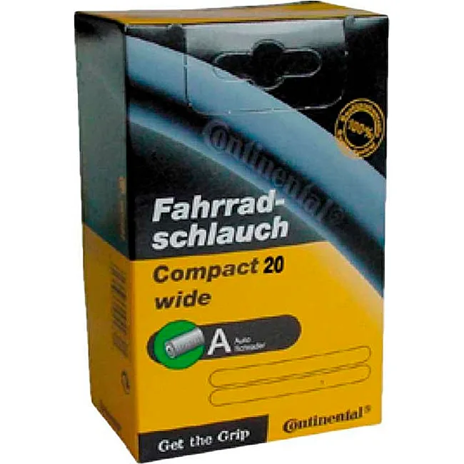 Камера на велосипед CONTINENTAL Compact Tube Wide 20", 50-406->62-406, A34, 160 г