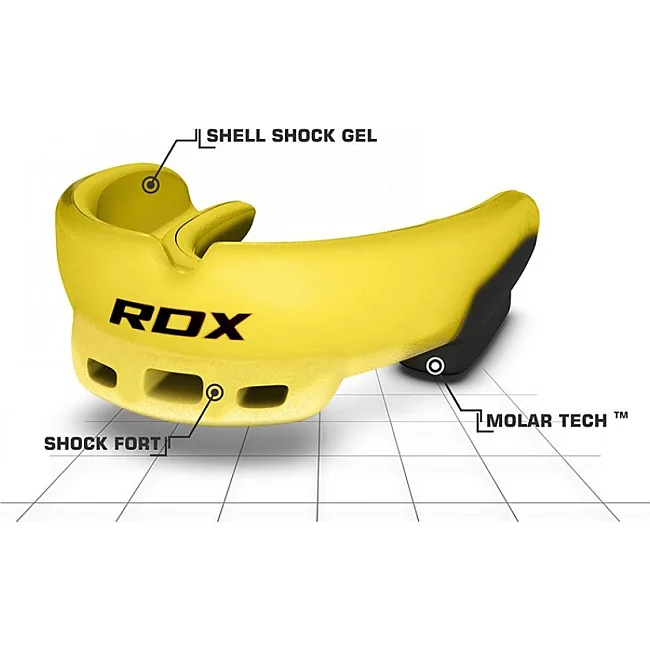 Капа для бокса RDX GEL 3D Elite Yellow Junior