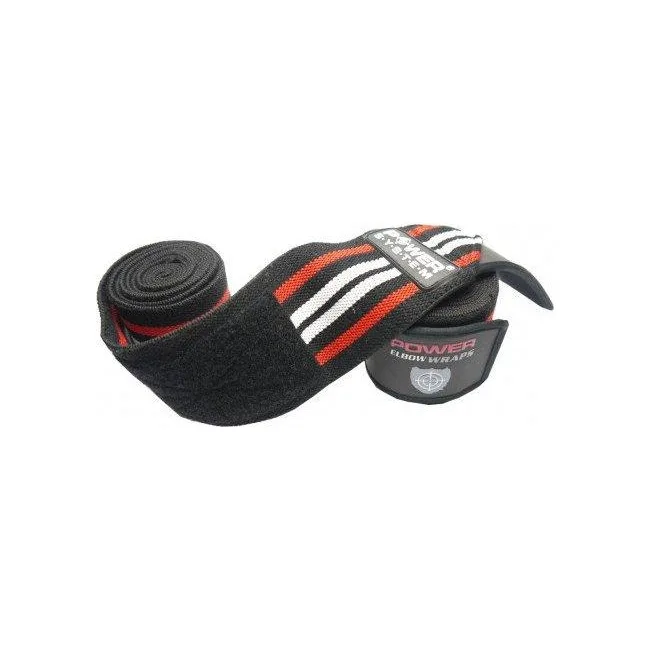 Коленные бинты POWER SYSTEM PS-3700 Red/Black (пара)