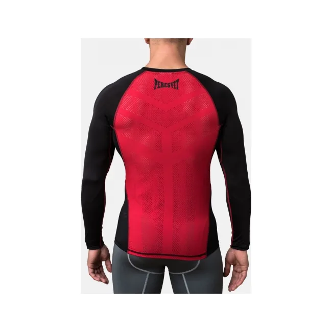 Компрессионная футболка Peresvit Air Motion Black Red Long Sleeve