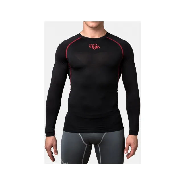 Компрессионная футболка Peresvit Air Motion Black Red Long Sleeve