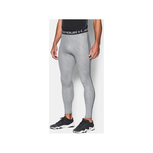 Легінси чоловічі Under Armour HeatGear Printed Overcast Gray