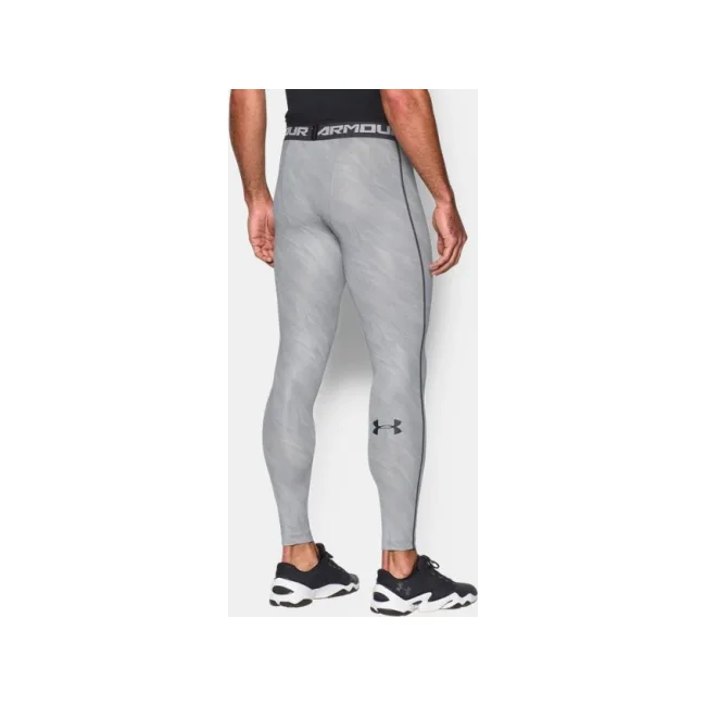 Легінси чоловічі Under Armour HeatGear Printed Overcast Gray