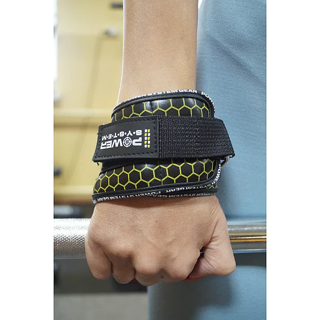 Гаки для тяги на зап'ястя POWER SYSTEM PS-3360 Hooks V2 Black/Yellow