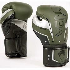 Рукавиці для боксу VENUM Elite Evo Khaki Silver