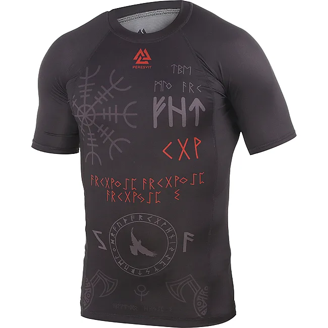 Рашгард PERESVIT Valhalla Black Short Sleeve