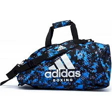 Сумка-рюкзак с серебряным логотипом Adidas Boxing (синий камуфляж, ADIACC058B)