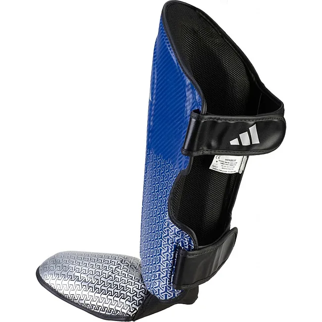 Защита голени и стопы с лицензией Wako Semi Contact | синее/серебро | ADIDAS ADIKBSI300