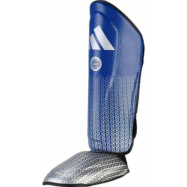 Защита голени и стопы с лицензией Wako Semi Contact | синее/серебро | ADIDAS ADIKBSI300