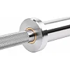 Гриф для гантели хромированный с замками ZELART TA-9699 (Хром)