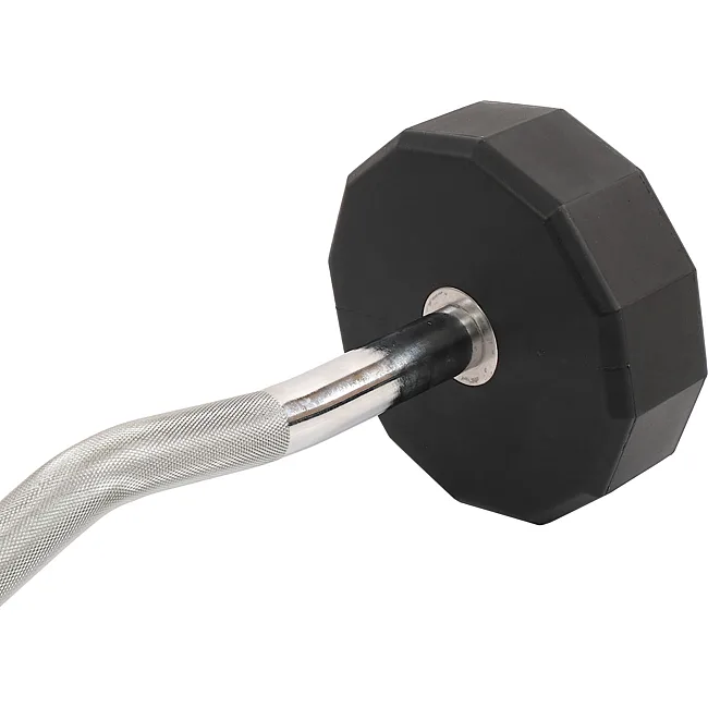 Штанга неразборная с фиксированным весом изогнутая PEV HAMMER STRENGHT TA-9978-30 (Черный)