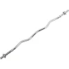 Гриф для штанги хромированный EZ-образный с замками MDbuddy TA-9757-28 (Хром)