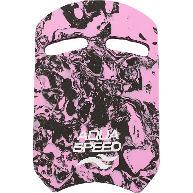 Дошка для плавання Aqua Speed UNI SWIRL KICKBOARD 63411 рожевий, чорний 43x28x3,6cм