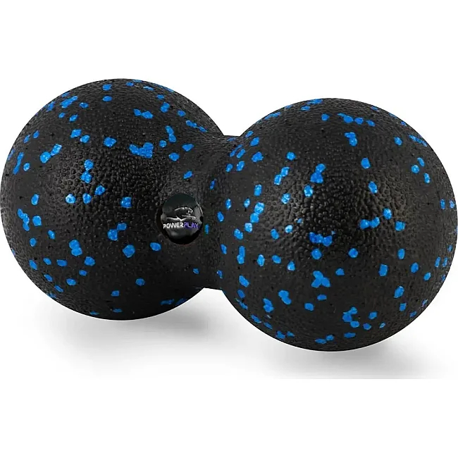 Масажний м'яч подвійний PowerPlay PP-4353 Epp foam peanut ball (d12*24cm.) Чорно/Синій
