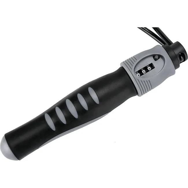 Скакалка со счетчиком PowerPlay 4215 Jump Rope With Counter Черно/Сера 2.75 см.