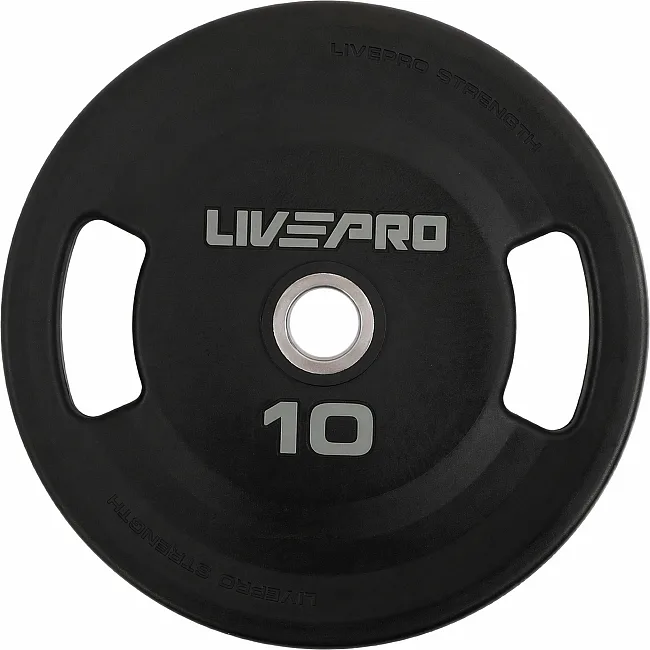 Блины диски полиуретановые 2 Handle металлическая втулка LiveUp LP8337-10 ø51мм 10кг