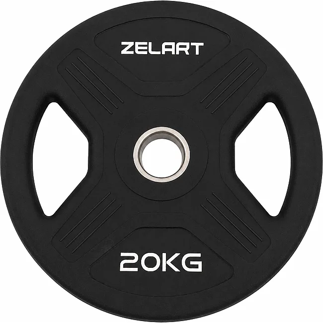 Млинці диски TPU 2 Handle металева втулка ZELART TA-6995-20 (Чорний)
