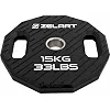 Млинці диски TPU 2 Handle металева втулка ZELART TA-6996-15 (Чорний)