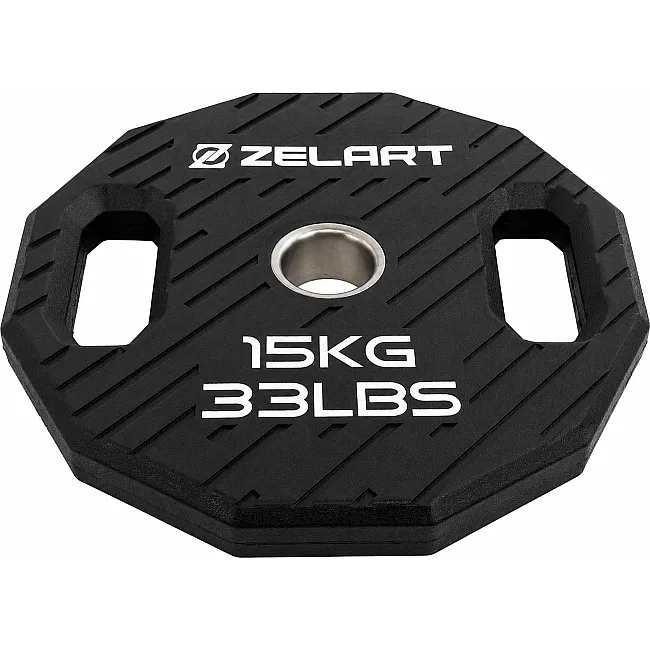 Млинці диски TPU 2 Handle металева втулка ZELART TA-6996-15 (Чорний)