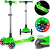 Детский самокат трехколесный Ricokids Jelly зеленый