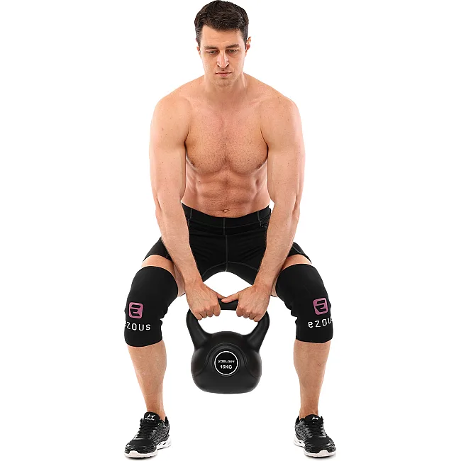 Наколенники для приседа и пауэрлфтинга 2штуки SQUAT KNEECAP EZOUS A-01 (Черный)
