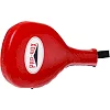 Ракетка хлопушка для тхэквондо одинарная кожаная PRO-BOX BO-0590 1шт (Красный)