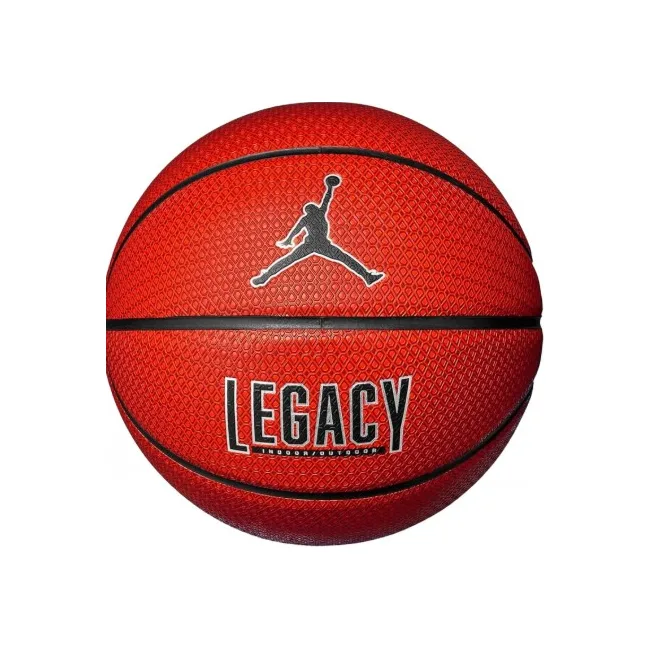 Мяч баскетбольный Nike JORDAN LEGACY 2.0 8P DEFLATED AMBER/BLACK/METALLIC SILVER/BLACK size 6