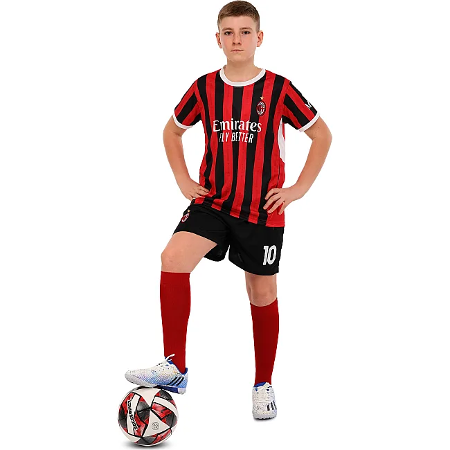 Дитяча футбольна форма
 із символікою футбольного AC MILAN домашня 2025 SP-SPORT

 CO-4651 20-30 (Червоний-чорний)