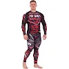 Костюм компресійний чоловічий рашгард лонгслів та штани VENUM
 OKINAWA 9504-9604 XXS
-XXL (Чорний-червоний)