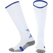 Гетры юниорские SPOINT MJM661 M/34-38-UKR (Белый-синий)