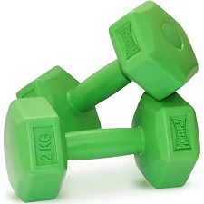 Гантели композитные POWERPLAY 4124 Hercules 2*2 кг. Зеленые (пара – 2шт.)