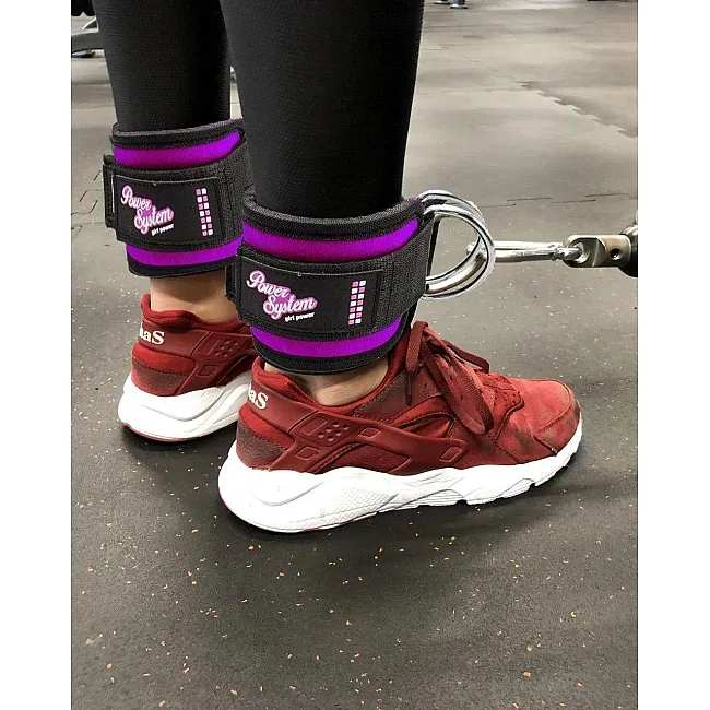 Манжеты на лодыжку POWER SYSTEM PS-3450 Gym Babe Purple