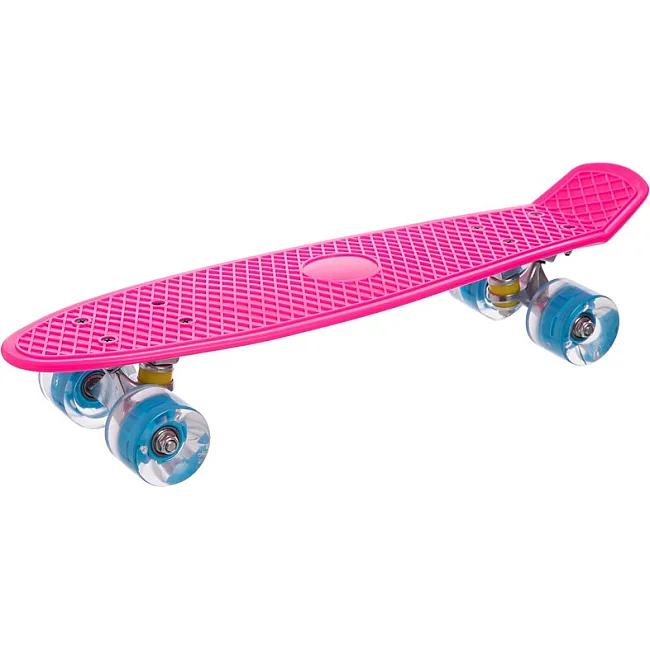 Пенни борд Penny Board круизер пластиковый со светящимися колесами 22