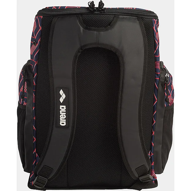 Спортивный рюкзак Arena SPIKY III BACKPACK 45 ALLOVER 45L черный, бордовый 54x36x27 см