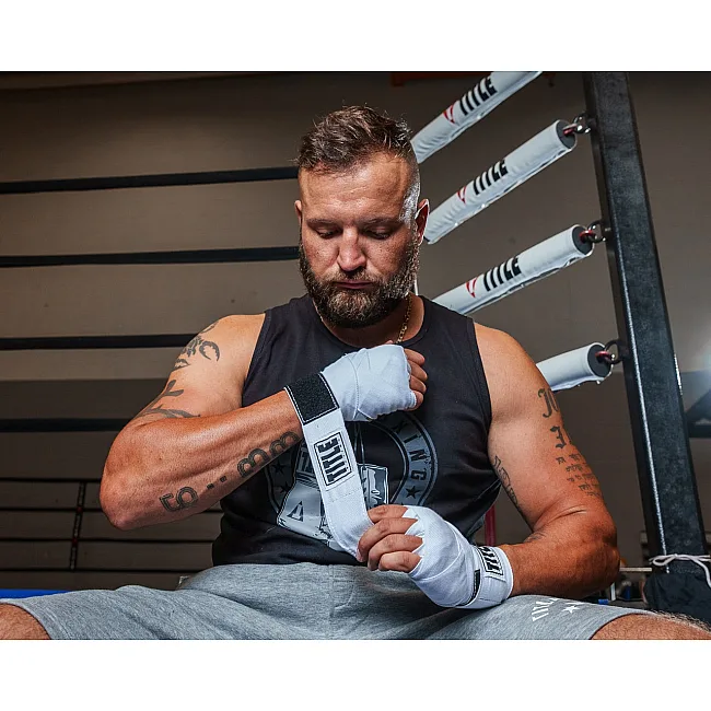 Бинты для бокса TITLE Boxing Select 180" Semi Elastic Mexican White (4.5м.)