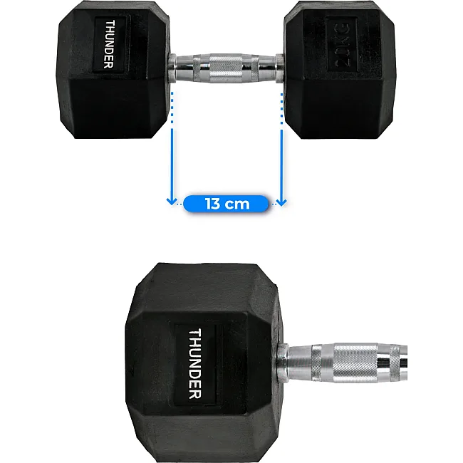 Гантель шестигранна THUNDER 20 кг (1шт)